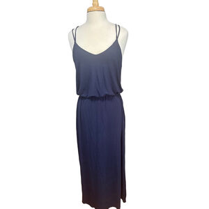 PAPERMOON Maxi Dress Size PETITE XLP Navy NEW